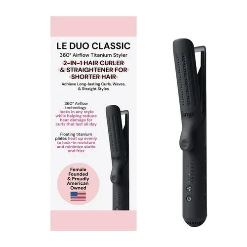 L'ange Hair Le Duo 360 Airflow Styler, Titanium Flat Iron Hair Straigh ...