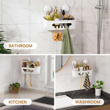 LEVERLOCShowerCaddySuctionCup-ShowerOrganizerRemovableBathroomShelf-StorageSuctionPowerfulMaxHol_6798_4 - Brands For Less USA