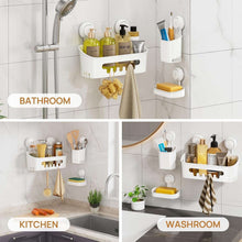 LEVERLOCShowerCaddySuctionCupSetShowerOrganizer-SoapHolder-ToothbrushHolder-BathroomShelfBasketN_5490_8 - Brands For Less USA