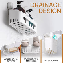 LEVERLOCShowerCaddySuctionCupSetShowerOrganizer_SoapHolder_ToothbrushHolder_BathroomShelfBasketNO-Drilling_RemovableSuctionStorageWaterproofBathroomCaddy6 - Brands For Less USA