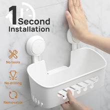 LEVERLOCShowerCaddySuctionCupSetShowerOrganizer_SoapHolder_ToothbrushHolder_BathroomShelfBasketNO-Drilling_RemovableSuctionStorageWaterproofBathroomCaddy8 - Brands For Less USA