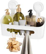LEVERLOCShowerCaddySuctionCup_ShowerOrganizerRemovableBathroomShelf_StorageSuctionPowerfulMaxHold22lbsBathroomCaddyWaterproofHolder8 - Brands For Less USA