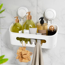 LEVERLOCShowerCaddySuctionCup_ShowerOrganizerRemovableBathroomShelf_StorageSuctionPowerfulMaxHold22lbsBathroomCaddyWaterproofHolder - Brands For Less USA