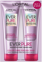 L'Oreal Paris EverPure Moisture Sulfate Free Shampoo and Conditioner, 1 Kit