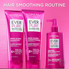 L’Oréal Paris EverPure Sulfate-Free Anti-Frizz Smoothing Iron Sleek Coat Hair Treatment, 5.1 fl oz (PACK OF 3 )