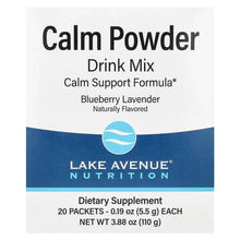 LakeAvenueNutrition_CalmPowderDrinkMixwithPotassiumandAminoCalmBlend_L-TryptophanandL-Theanine_BlueberryLavender_20Packets_0.19oz_5.5g_Each - Brands For Less USA