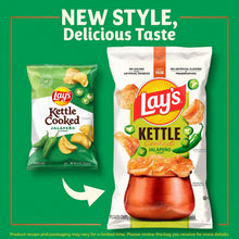 Lay's Kettle Cooked Jalapeño Potato Chips, 13.5 oz. (PACK OF 3 )