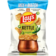 Lay's Kettle Cooked Jalapeño Potato Chips, 13.5 oz. (PACK OF 3 )