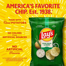 Lay's Sour Cream & Onion Potato Chips, 15.25 oz. (PACK OF 3 )