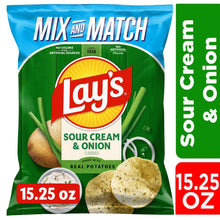 Lay's Sour Cream & Onion Potato Chips, 15.25 oz. (PACK OF 3 )