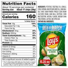Lay's Sour Cream & Onion Potato Chips, 15.25 oz. (PACK OF 3 )