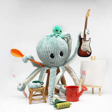 LesPtipotosOctopusMom-BabyPlushStuffedAnimalSet-Eco-FriendlyToyinBlue4-_5 - Brands For Less USA
