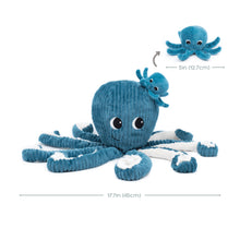 LesPtipotosOctopusMom_BabyPlushStuffedAnimalSet_Eco-FriendlyToyinBlue2 - Brands For Less USA