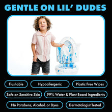 LiL' DUDE Flushable Wipes, Extra Large Fragrance Free Wet Wipes, 126 Count, 3 Pack