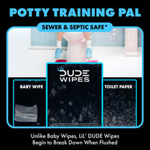 LiL' DUDE Flushable Wipes, Extra Large Fragrance Free Wet Wipes, 126 Count, 3 Pack