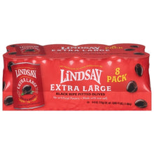 Lindsay, Extra Large Black Pitted Olives, 6 oz, 8-count