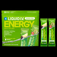 Liquid I.V. Energy Multiplier, 26 Individual Serving Stick Packs in Resealable Pouch, Sugar Free, Variety Pack
