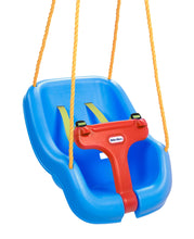 Little Tikes 2-in-1 Snug and Secure Swing, High Back Swing, Blue