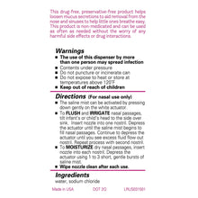Little Remedies Sterile Saline Nasal Mist for Noses, Breathe Easy, Safe for Newborns, 3 oz