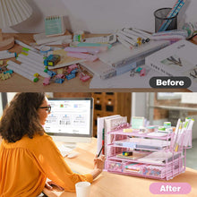 LivhilDesktopOrganizer4-TierDeskOrganizersSetsandStorage-FileOrganizersforDeskDrawerOrganizer-Pa_2858_4 - Brands For Less USA