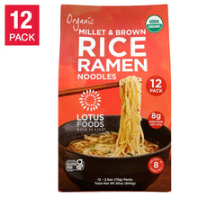 Lotus Foods, Organic Millet & Brown Rice Ramen, 2.5 oz, 12-Count
