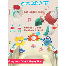 Ludolm Baby Stroller Arch Toys, Travel Car Seat Toys, Baby Play Arch Crib Accessory Toys, Mobile for Bassinet, Pram Activity Arch Bar Toys for Babies Infants