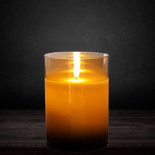 LumiPur 6-piece Flameless LED Candles Design Series Glass with Remote