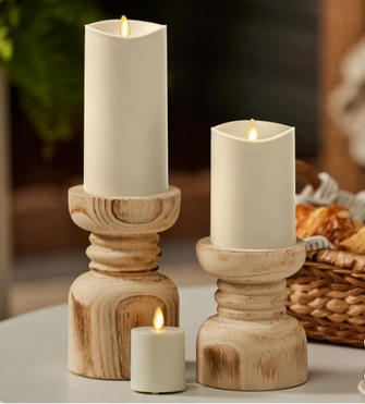 Luminara Outdoor Moving Flame Set, 3-pack