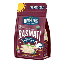 Arroz basmati orgánico Lundberg - Certificado orgánico regenerativo, bolsa resellable de 2 lb 