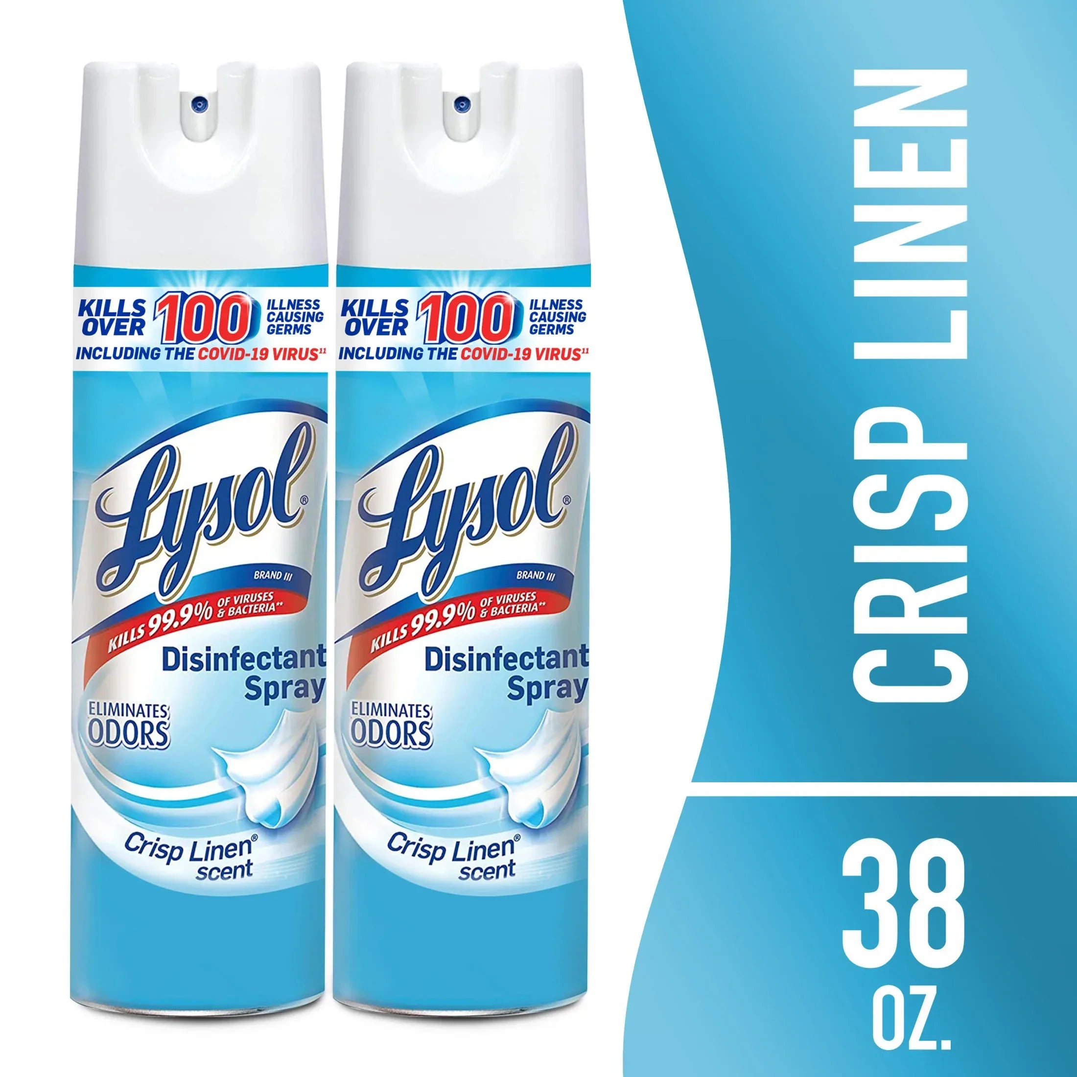 Lysol Disinfectant Spray, Sanitizing and Antibacterial Spray, Crisp Li ...