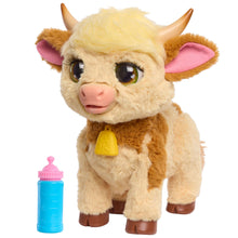 furReal Maggie the Feed & Follow Cow, 11 Inch Interactive Plush Cow, Boys and Girls Ages 4 Up