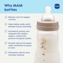 MAM Easy Start Anti-Colic Matte Bottle 5 oz, 2 pack Blue