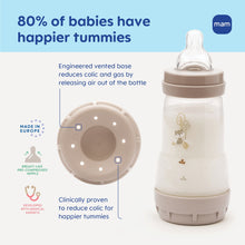 MAM Easy Start Anti-Colic Matte Bottle 9 oz, 2 pack - Dune
