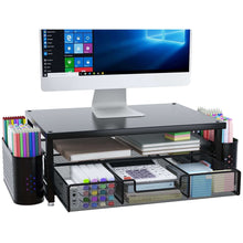 MEHOOM3-TierMonitorStandRiserwithDrawerandPenHolders-DeskOrganizerandAccessoriesforLaptop-Office_1126_1 - Brands For Less USA