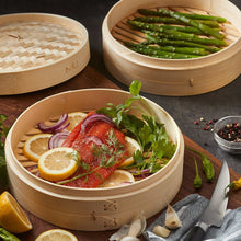 MIU 10” 2-Tier Bamboo Steamer Basket