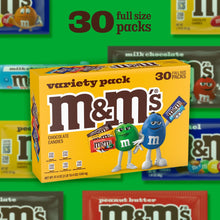 M&M'S Chocolate Candy, Variety Pack, 1.69 oz., 30 pk.