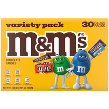 M&M'S Chocolate Candy, Variety Pack, 1.69 oz., 30 pk.