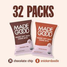 MadeGood Soft Baked Cookie Bites Variety Pack, 0.85 oz., 32 pk.