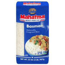 Arroz blanco basmati Mahatma, grano extra largo aromático, sin gluten, bolsas de 2 lb 