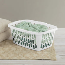 Mainstays Small 1.5 Bushel Rectangular Laundry Basket, Ideal for Basic Laundry Needs, White - Brands For Less USA