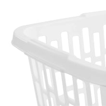 Mainstays Small 1.5 Bushel Rectangular Laundry Basket, Ideal for Basic Laundry Needs, White - Brands For Less USA