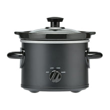 Mainstays 2 Qt Manual Slow Cooker, Matte Black
