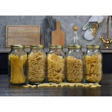 Mainstays 64 oz Mason Jars, Wide Mouth Half Gallon Canning Jars with Lids and Rings, 6-Pack Extra Large Glass Jars for Home Canning and Pantry Storage - Brands For Less USA