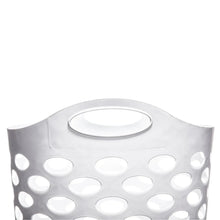 Mainstays Plastic Round Laundry Hamper, White, with Carrying Handles - Brands For Less USA