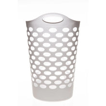 Mainstays Plastic Round Laundry Hamper, White, with Carrying Handles - Brands For Less USA