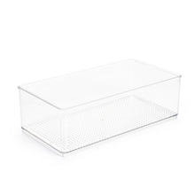 Mainstays Large Clear Plastic Organizer Bin for Bathroom