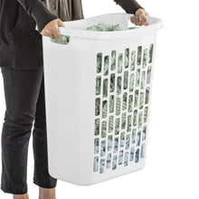 Mainstays Rectangular Open Plastic Hamper, for Narrow Spaces, White, Adult - Brands For Less USA