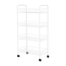 Mainstays Rolling 4-Tier Metal Laundry Basket Cart, White, Adult - Brands For Less USA