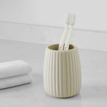 Mainstays Rubberized Plastic Ribbed Toothbrush Holder, Beige - Brands For Less USA