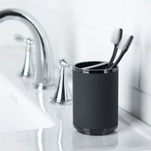Mainstays Soft Touch Black Plastic Toothbrush Holder for Adults and Kids - Brands For Less USA